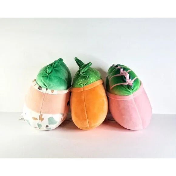 NWT SQUISHMALLOWS Set of 3 Plush Succulent Toys Abena Oz Afiyah 9 10 in Plants - Picture 3 of 12